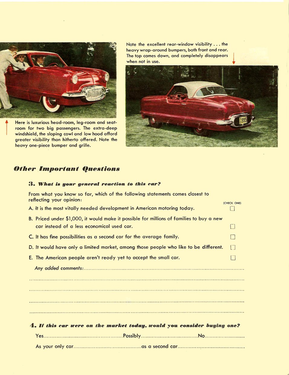 1950 Nash Questionnaire Page 5